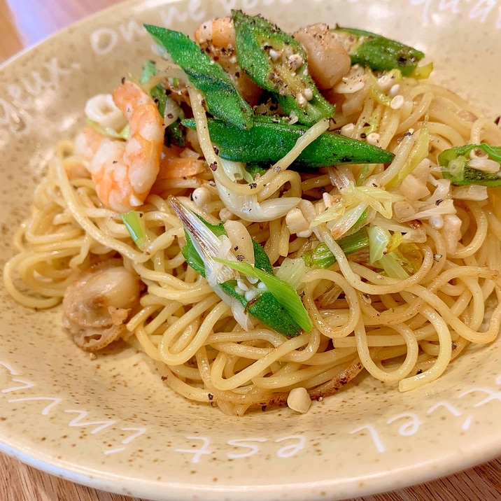 屋台の味！海鮮たっぷり塩焼きそば